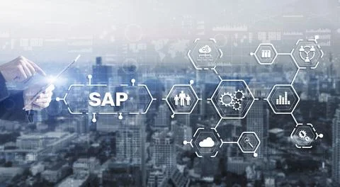 SAP Intelligent Robotic Process Automation. System Software Automation concept Stock Photos