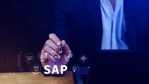 SAP system concept, SAP System Application Products, Business process autom.. 写真素材