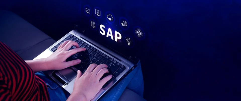 SAP system concept, SAP System Application Products, Business process autom.. Stock Photos