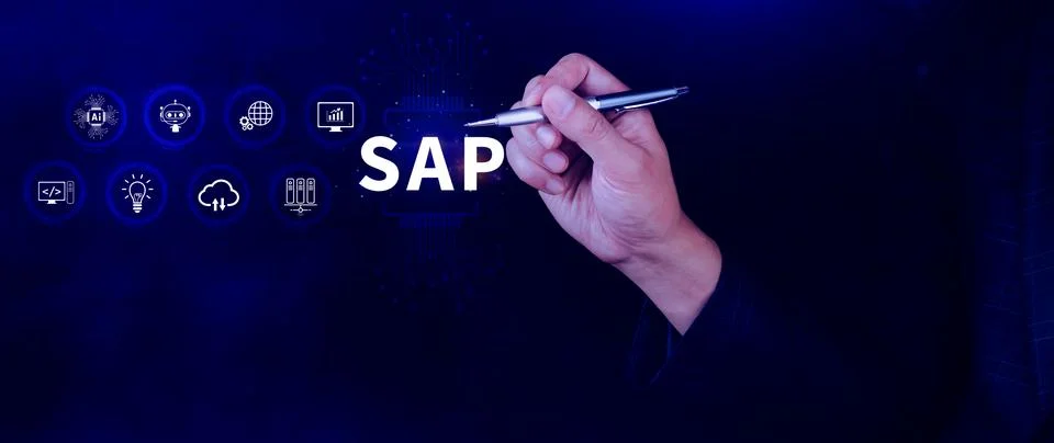 SAP system concept, SAP System Application Products, Business process autom.. 写真素材