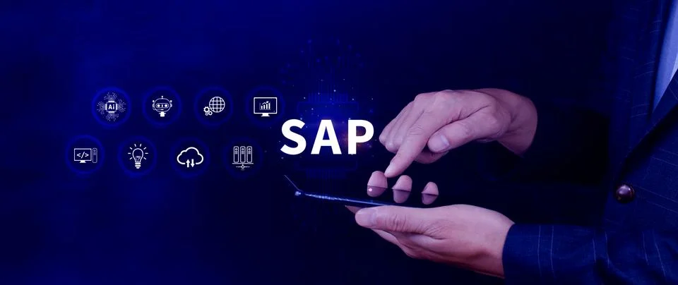 SAP system concept, SAP System Application Products, Business process autom.. 写真素材