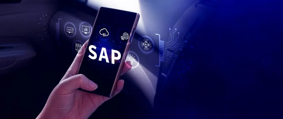 SAP system concept, SAP System Application Products, Business process autom.. Stockfoto's
