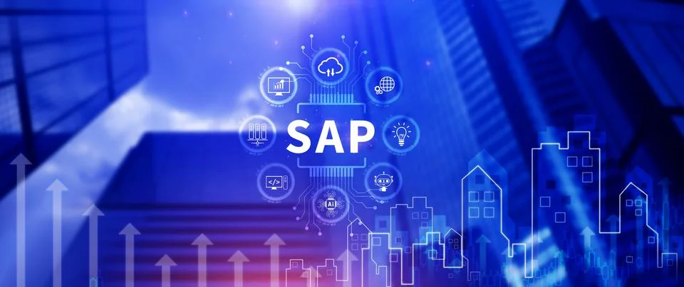 SAP system concept, SAP System Application Products, Business process autom.. Stockfoto's