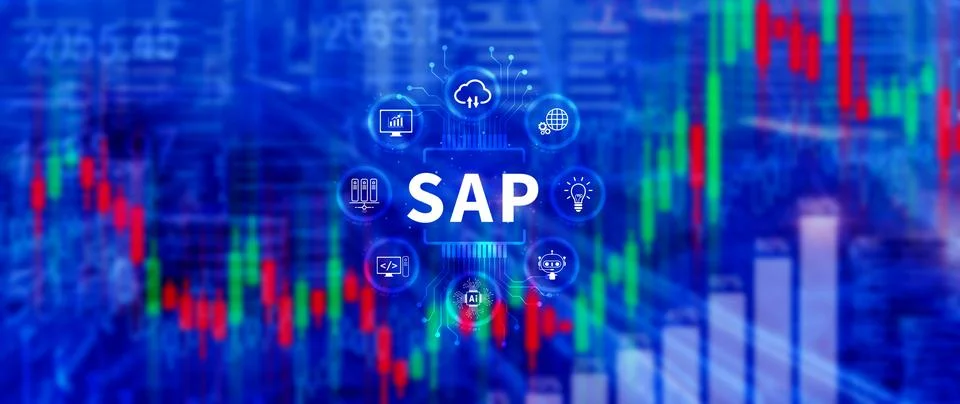 SAP system concept, SAP System Application Products, Business process autom.. Stock Photos