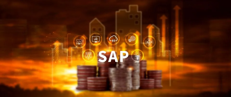 SAP system concept, SAP System Application Products, Business process autom.. Stock Photos