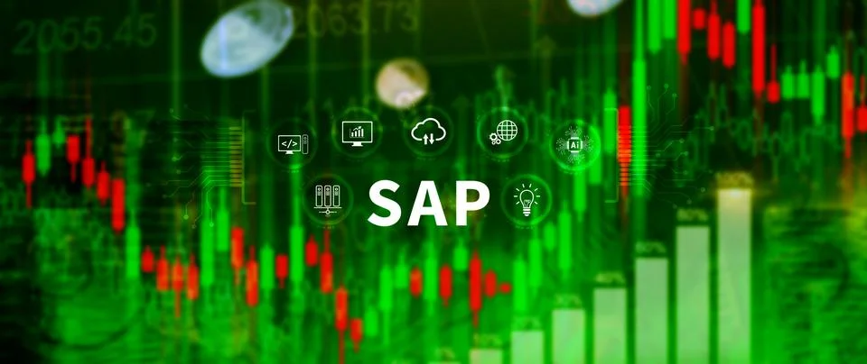 SAP system concept, SAP System Application Products, Business process autom.. Stock Photos