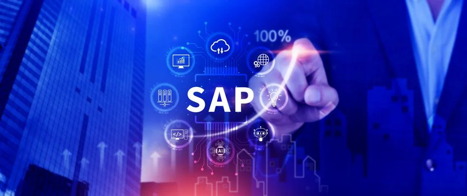 SAP system concept, SAP System Application Products, Business process autom.. 写真素材