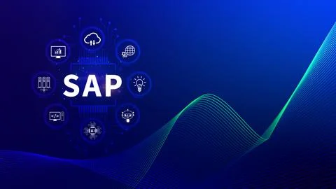SAP system concept, SAP System Application Products, Business process autom.. Stock Photos