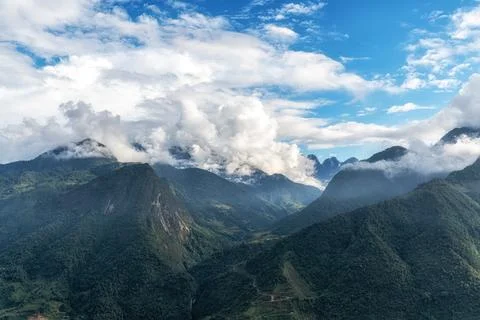 Sapa mountain view Stock Photos