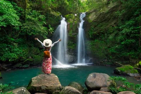 Sapan waterfall Stock Photos