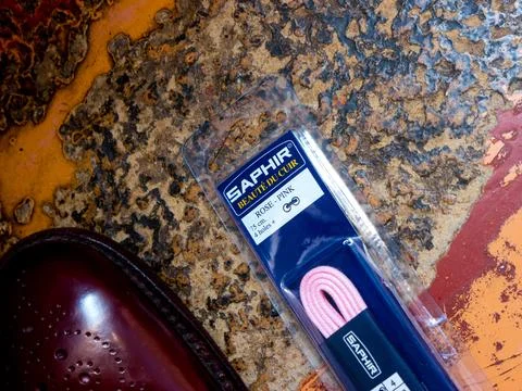 SAPHIR laces. 스톡 사진