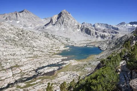 Saphire Lake In Evolution Basin Foto stock