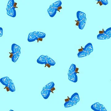 Sapho longwing insect isometric icon seamless pattern Stock Illustration