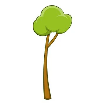 Sapling icon, cartoon style 库存插图