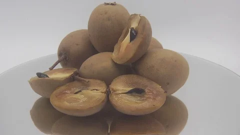 Sapodilla fruit Stock Footage 126113293