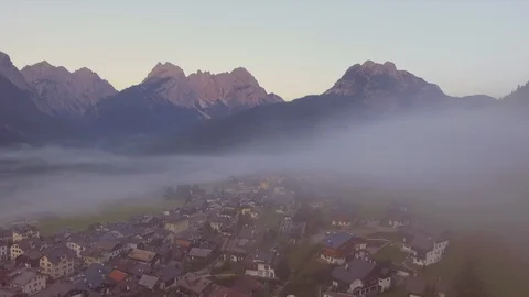 Sappada from above Stock Footage 113848262