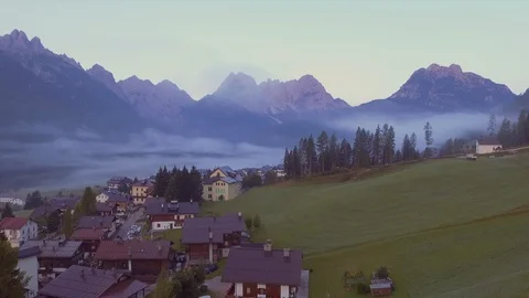 Sappada from above Stock Footage 113852873