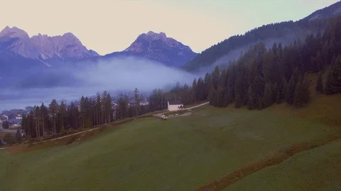 Sappada from above Stock Footage 113860899