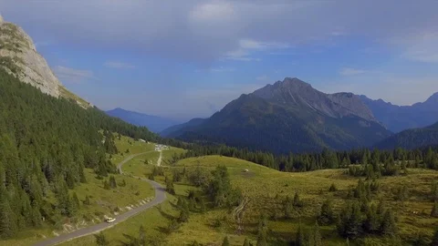 Sappada from above Stock Footage 113861389