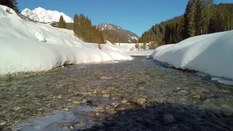 Sappada and the Dolomites in the snow Video stock 148491044