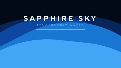 Sapphire Blue Abstract Gradient Wave Background Pattern for Modern Design Stock Footage 337577865