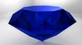 Sapphire blue diamond gemstone gem stone spinning wedding background loop HD Footage