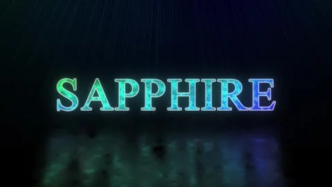 Sapphire Blue Shiny Title Intro Stock After Effects