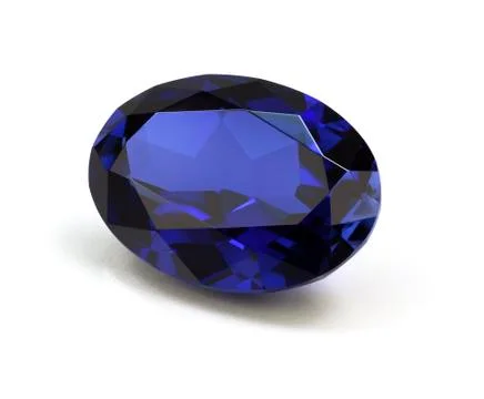 Sapphire Gem Stone Stock Photos