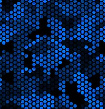 Sapphire pattern of hexagons and squares. Lime, green, black colors Stock Illustration