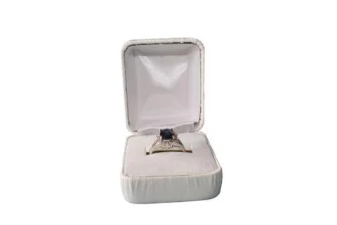 SaPphire Ring Stock-Fotos