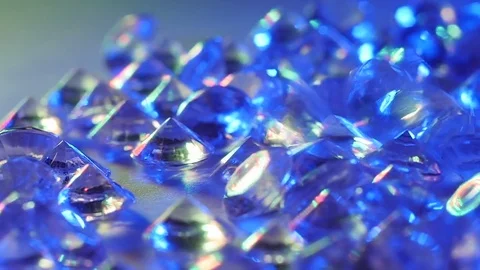 Sapphires. Precious Stones . Stock Footage