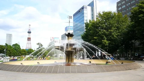 Sapporo TV Tower Vídeo Stock 94739369