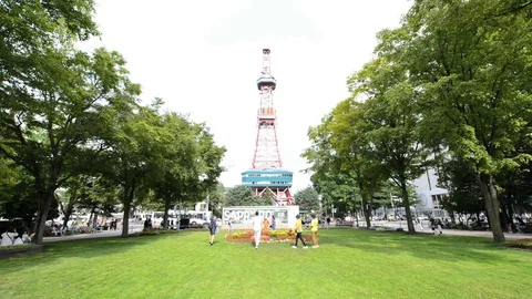Sapporo TV Tower Vídeo Stock 94739548