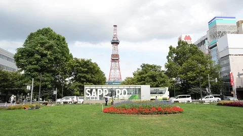 Sapporo TV Tower Video stock 94739607