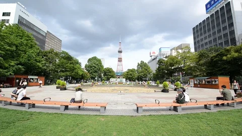 Sapporo TV Tower Video stock 94739639