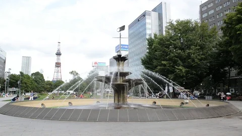 Sapporo TV Tower Vídeo Stock 94739679