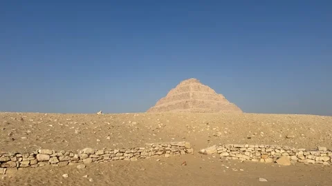 Saqqara - The first pyramid in the world Stock Footage 300134413