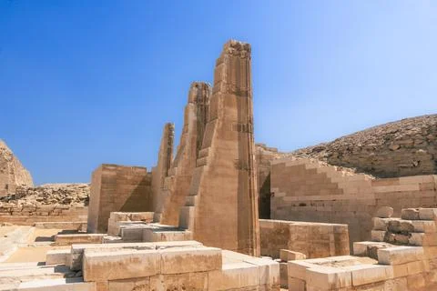 Saqqara Pyramids Complex: Ancient Marvel Egypt Summer Travel Stock-Fotos