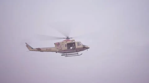 SAR rescue helicopter hover 库存影片 21892743