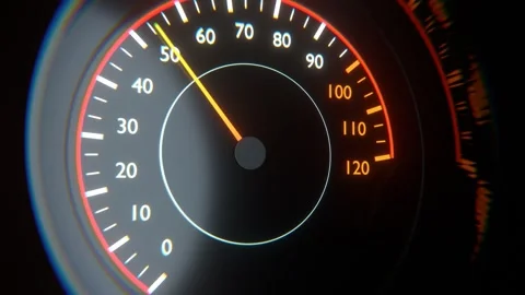 Сar speedometer and tachometer. Fast ac... | Stock Video | Pond5