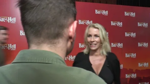 Sarah Dallin at the Bat Out Of Hell Musical London Premiere Stock Footage 76935170