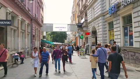 Sarajevo city Stock Footage 86838343