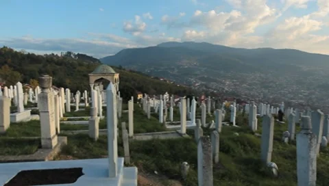 Sarajevo graveyard 3 Video stock 8656575