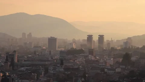 Sarajevo long-shot. 10 스톡 동영상 8653189