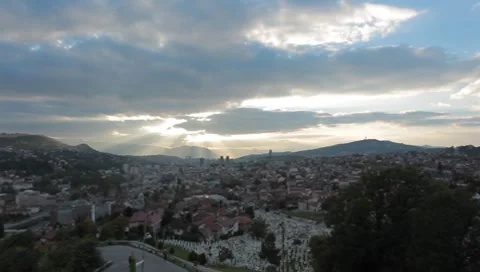 Sarajevo long-shot. 16 스톡 동영상 8656449