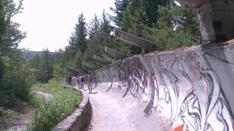 Sarajevo Olympic Bobsleigh Stock Footage 83635992