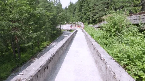 Sarajevo Olympic Bobsleigh Stock Footage 83667146