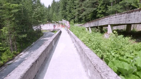 Sarajevo Olympic Bobsleigh Stock Footage 83667224