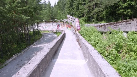 Sarajevo Olympic Bobsleigh Stock Footage 83667401