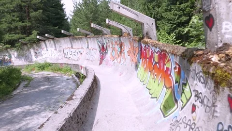 Sarajevo Olympic Bobsleigh Stock Footage 83667495